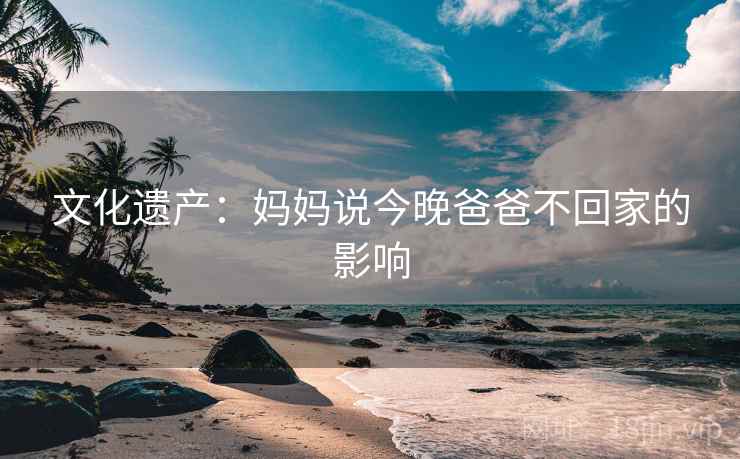 文化遗产：妈妈说今晚爸爸不回家的影响  第1张